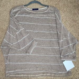 RWISH4U LIGHTWEIGHT NEUTRAL SPRING OPEN SWEATER SIZE M
